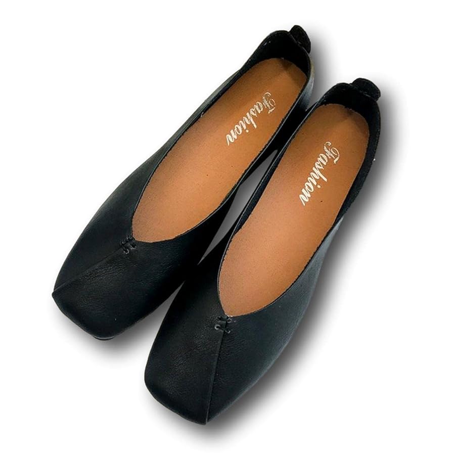 Amazon | [MILAN & Co.] ぺたんこ フラットシューズ Vカット